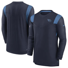 Tennessee Titans Sideline Tonal Logo Performance Player Long Sleeve T-Shirt - Navy - Nike
