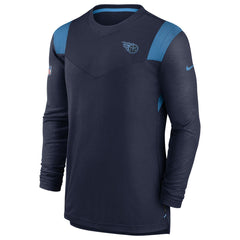 Tennessee Titans Sideline Tonal Logo Performance Player Long Sleeve T-Shirt - Navy - Nike