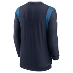 Tennessee Titans Sideline Tonal Logo Performance Player Long Sleeve T-Shirt - Navy - Nike