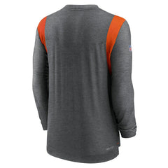Cleveland Browns Sideline Tonal Logo Performance Player Long Sleeve T-Shirt - Charcoal - Nike
