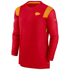 Kansas City Chiefs Sideline Tonal Logo Performance Player Long Sleeve T-Shirt - Red - Nike