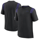 Baltimore Ravens Sideline Tonal Logo Performance Player T-Shirt - Black - Nike