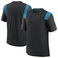 Carolina Panthers Sideline Tonal Logo Performance Player T-Shirt - Black - Nike