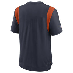 Chicago Bears Sideline Tonal Logo Performance Player T-Shirt - Navy - Nike