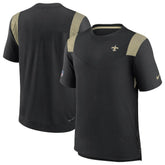 New Orleans Saints Sideline Tonal Logo Performance Player T-Shirt - Black - Nike