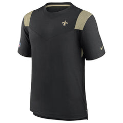 New Orleans Saints Sideline Tonal Logo Performance Player T-Shirt - Black - Nike