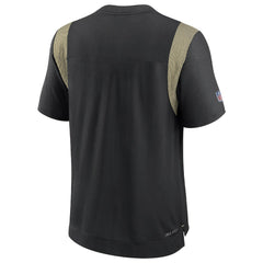 New Orleans Saints Sideline Tonal Logo Performance Player T-Shirt - Black - Nike