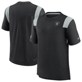 Las Vegas Raiders 2022 Sideline Tonal Logo Performance Player T-Shirt - Black - Nike