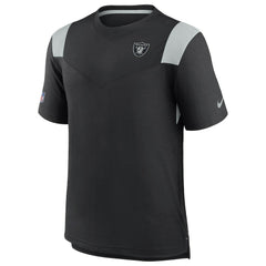 Las Vegas Raiders 2022 Sideline Tonal Logo Performance Player T-Shirt - Black - Nike