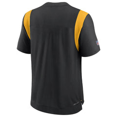 Pittsburgh Steelers Sideline Tonal Logo Performance Player T-Shirt - Black - Nike