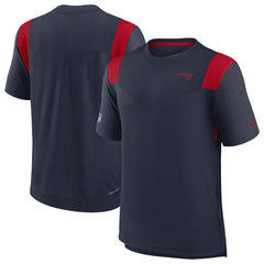 New England Patriots Sideline Tonal Logo Performance Player T-Shirt - Navy - Nike