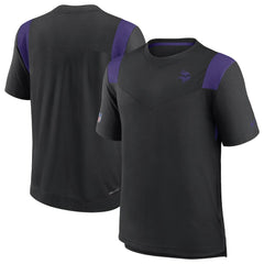 Minnesota Vikings Sideline Tonal Logo Performance Player T-Shirt - Black - Nike