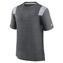 Indianapolis Colts Sideline Tonal Logo Performance Player T-Shirt - Heather Charcoal - Nike