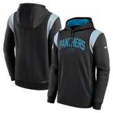 Carolina Panthers Sideline Athletic Stack Performance Pullover Hoodie - Black - Nike