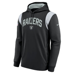 Las Vegas Raiders Sideline Athletic Stack Performance Pullover Hoodie - Black - Nike