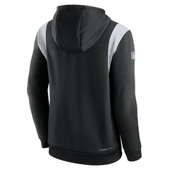 Las Vegas Raiders Sideline Athletic Stack Performance Pullover Hoodie - Black - Nike