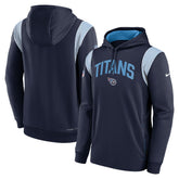 Tennessee Titans Sideline Athletic Stack Performance Pullover Hoodie - Navy - Nike
