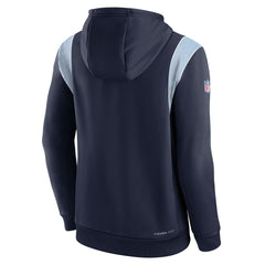 Tennessee Titans Sideline Athletic Stack Performance Pullover Hoodie - Navy - Nike