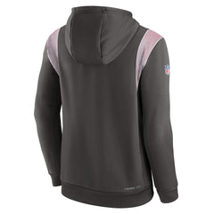 Tampa Bay Buccaneers Sideline Athletic Stack Performance Pullover Hoodie - Pewter - Nike
