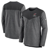 Arizona Cardinals Sideline Lockup Performance Quarter-Zip Top - Charcoal - Nike