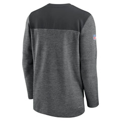 Atlanta Falcons Sideline Lockup Performance Quarter-Zip Top - Charcoal - Nike