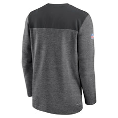 Las Vegas Raiders Sideline Lockup Performance Quarter-Zip Top - Charcoal - Nike