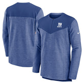 New York Giants Sideline Lockup Performance Quarter-Zip Top - Royal - Nike