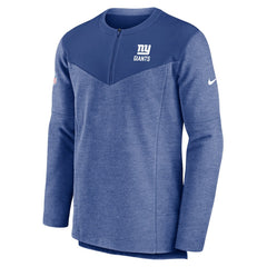 New York Giants Sideline Lockup Performance Quarter-Zip Top - Royal - Nike