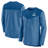 Indianapolis Colts Sideline Lockup Performance Quarter-Zip Top - Royal - Nike