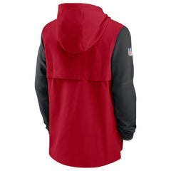 Atlanta Falcons Sideline Player Quarter-Zip Hoodie - Red/Black - Nike