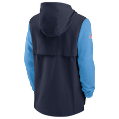 Tennessee Titans Sideline Player Quarter-Zip Hoodie - Navy/Light Blue - Nike