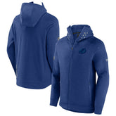 Tampa Bay Lightning Fanatics Authentic Pro Road Tech Lightweight Full-Zip Hoodie Jacket - Blue | Fanatics Clearance