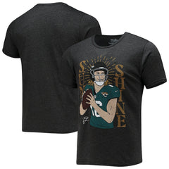 Trevor Lawrence Jacksonville Jaguars Majestic Threads Tri-Blend Player Graphic T-Shirt - Black - NFL
