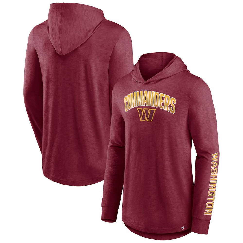 Washington Commanders Front Runner Long Sleeve Hooded T-Shirt - Burgundy - Fanatics