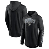 Las Vegas Raiders Front Runner Long Sleeve Hooded T-Shirt - Black - Fanatics