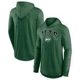 New York Jets Front Runner Long Sleeve Hooded T-Shirt - Green - Fanatics