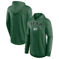 New York Jets Front Runner Long Sleeve Hooded T-Shirt - Green - Fanatics