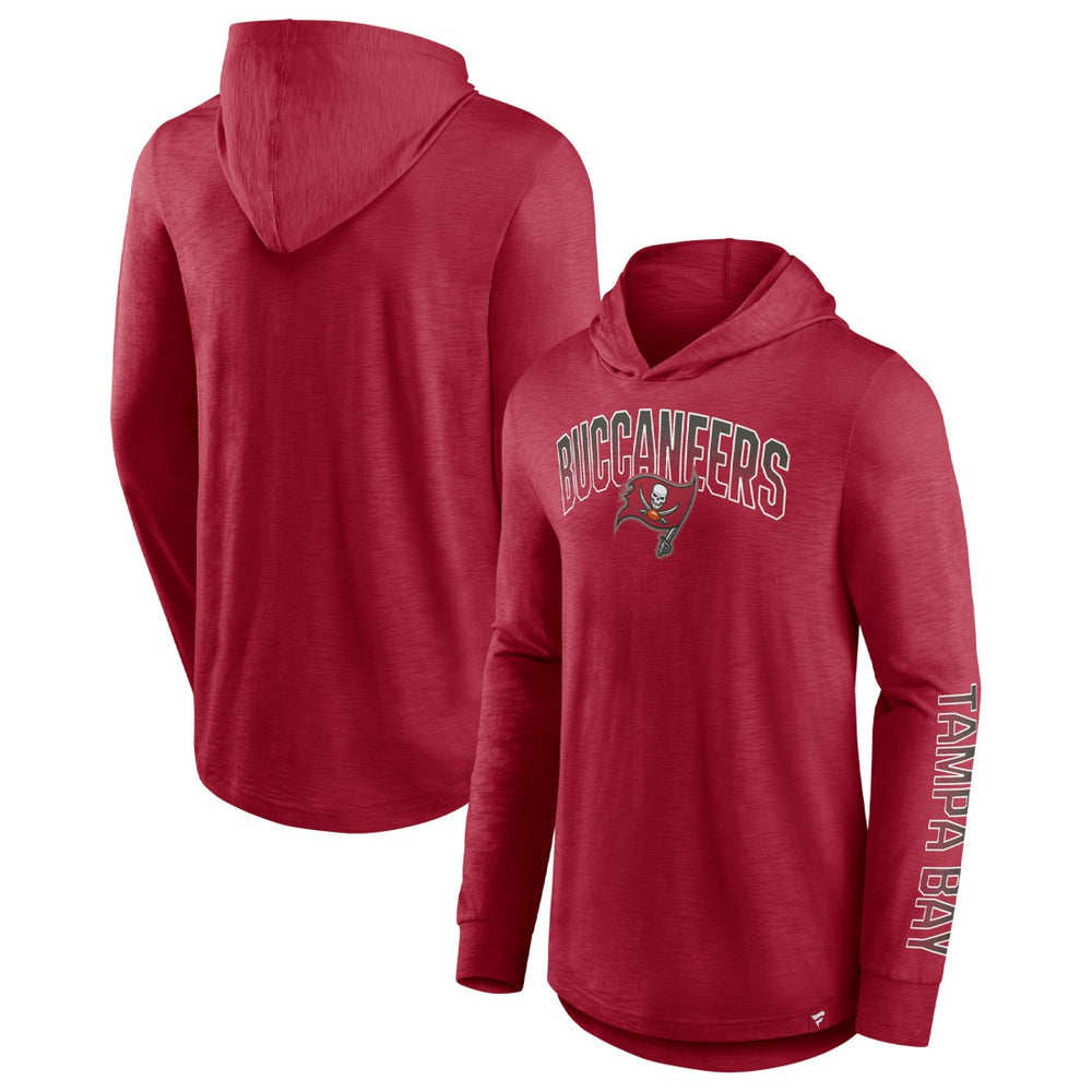 Tampa Bay Buccaneers Front Runner Long Sleeve Hooded T-Shirt - Red - Fanatics