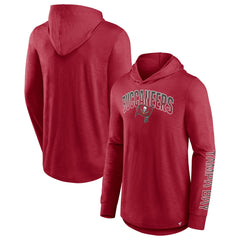 Tampa Bay Buccaneers Front Runner Long Sleeve Hooded T-Shirt - Red - Fanatics
