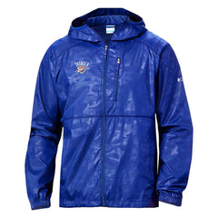 Columbia Oklahoma City Thunder Camo Flash Forward Full-Zip Windbreaker Jacket Blue