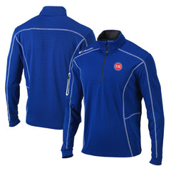 Columbia Detroit Pistons Shotgun Quarter-Zip Pullover Jacket Blue