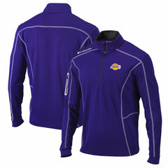 Columbia Los Angeles Lakers Shotgun Quarter-Zip Pullover Jacket Purple