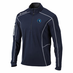 Columbia Minnesota Timberwolves Shotgun Quarter-Zip Pullover Jacket Navy