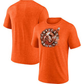 Cleveland Browns Tri-Blend Sporting Chance T-Shirt - Heathered Orange - Fanatics