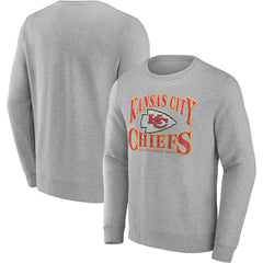 Kansas City Chiefs Playability Pullover Sweatshirt - Heathered Charcoal - Fanatics