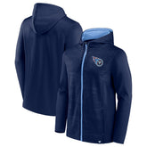 Tennessee Titans Ball Carrier Full-Zip Hoodie - Navy/Light Blue - Fanatics