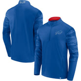 Buffalo Bills Ringer Quarter-Zip Jacket - Royal/Red - Fanatics