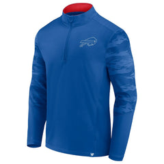 Buffalo Bills Ringer Quarter-Zip Jacket - Royal/Red - Fanatics