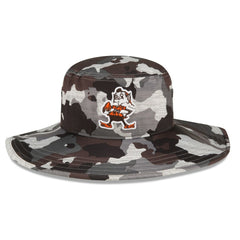 Cleveland Browns New Era 2022 NFL Training Camp Historic Logo Panama Bucket Hat - Camo - NFL
