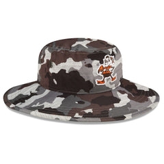Cleveland Browns New Era 2022 NFL Training Camp Historic Logo Panama Bucket Hat - Camo - NFL